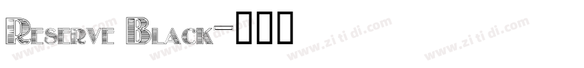 Reserve Black字体转换